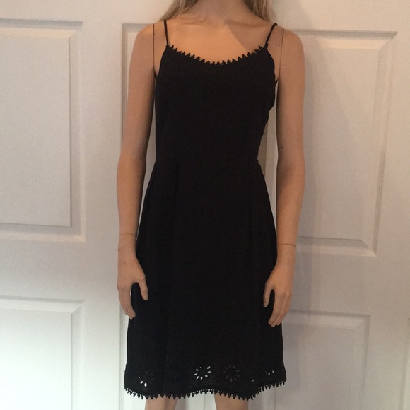 black eyelet sundress